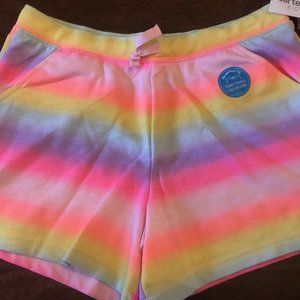 NWT 4 5 14 carters rainbow unicorn shorts sister pride school camp Ombre stripe